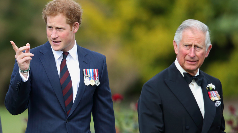 Prince Harry and Prince Charles in 2015