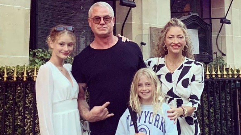 Eric Dane, Rebecca Gayheart, and kids in Paris