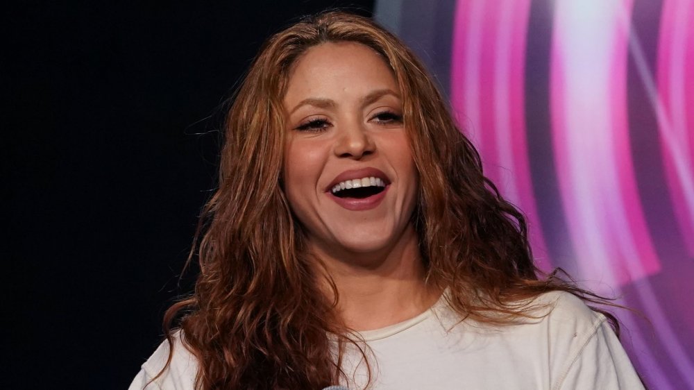 Shakira at the Super Bowl press conference