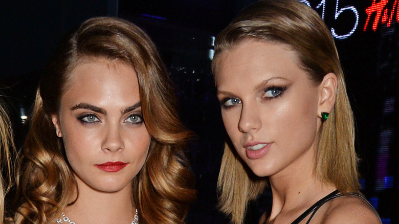 Taylor Swift and Cara Delevingne pose