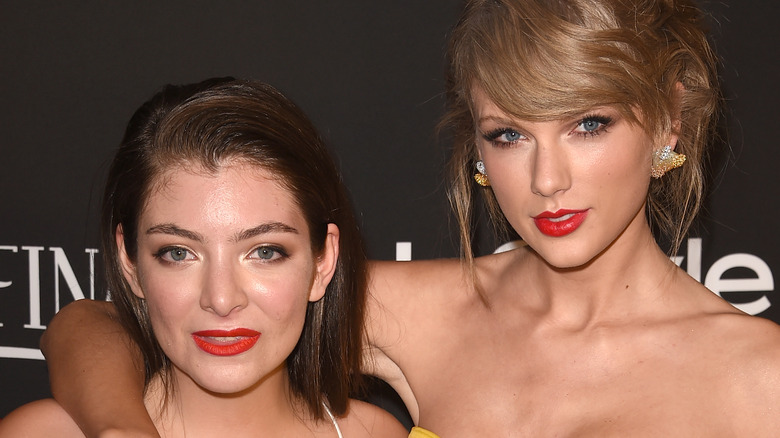 Lorde and Taylor Swift at an event