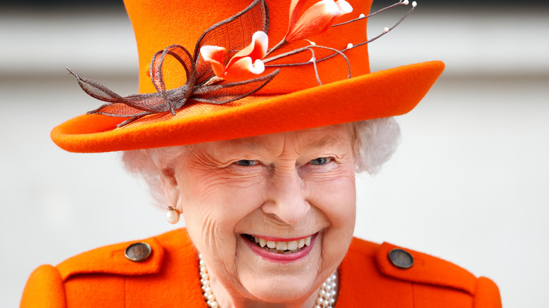 Queen Elizabeth orange hat