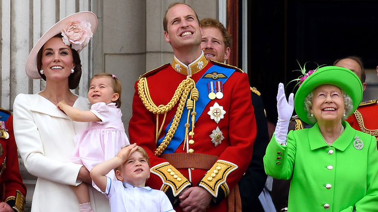 Queen Elizabeth and the royals