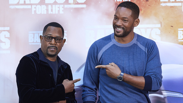 Martin Lawrence and Will Smith posing