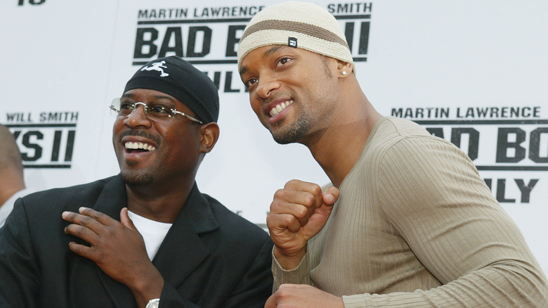 Martin Lawrence and Will Smith posing