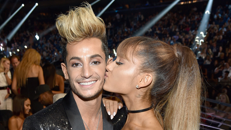 Frankie Grande and Ariana Grande smiling