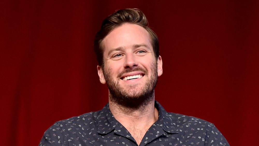 Armie Hammer on stage 