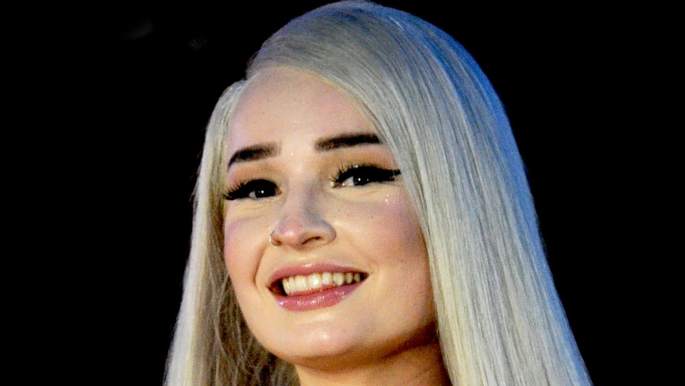 Kim Petras smiling