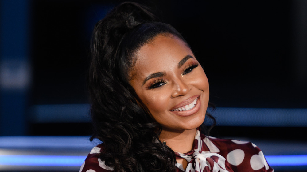 Ashanti smiling