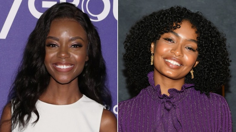 Ashleigh Murray and Yara Shahidi smiling