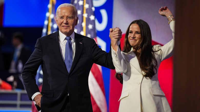 Joe and Ashley Biden smiling