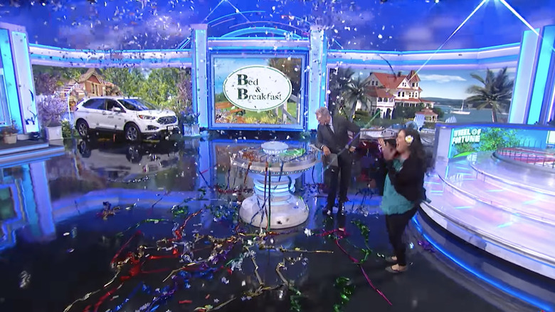 Wheel of Fortune contestant Bree Yokouchi winning