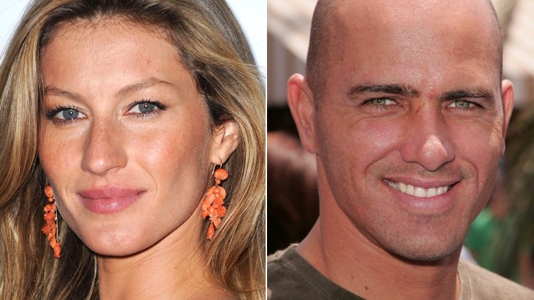 Gisele Bundchen, Kelly Slater smiling