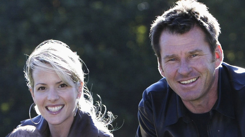 Nick Faldo Valerie Bercher smiling