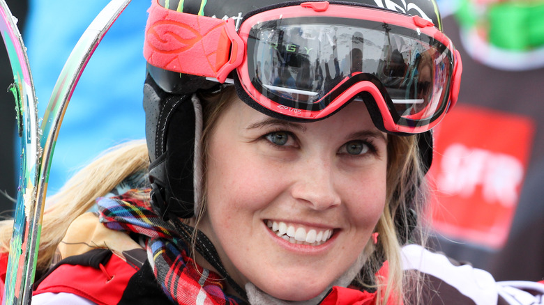 Skiier Sarah Burke smile