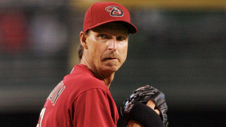 Randy Johnson plays for the Diamondbacks