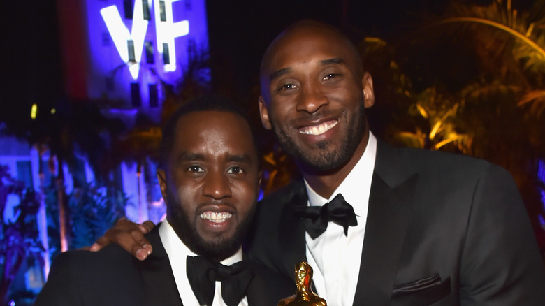 Sean Combs and Kobe Bryant attend the 2018 Vanity Fair Oscars Party