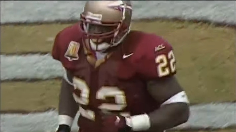 Clarence Williams on the field in uniform