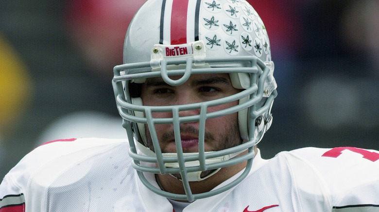 Shane Olivea in his football uniform