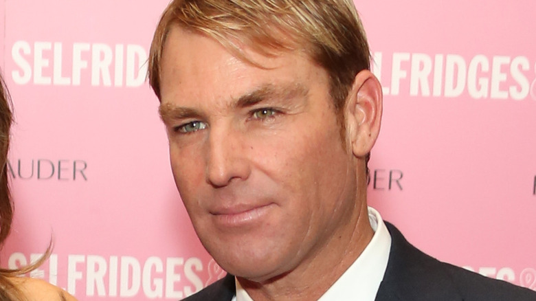 Shane Warne at an event