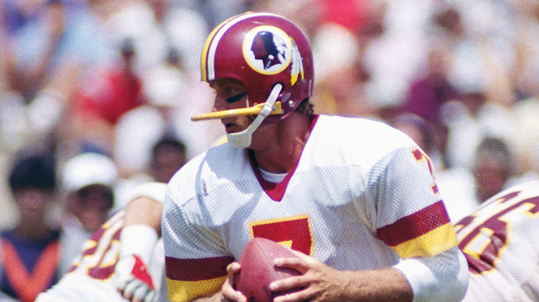 Joe Theismann playing football