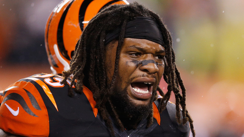 Vontaze Burfict playing football