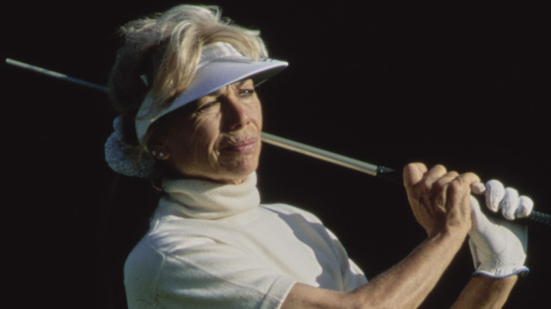 Marlene Hagge golfing in 1994 in California