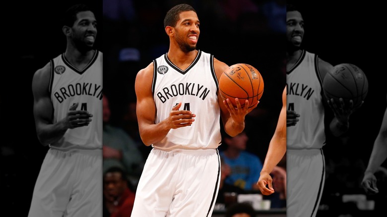 Darius Morris playing for the Brooklyn Nets