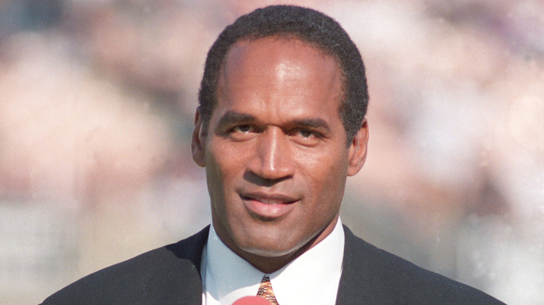 O.J. Simpson smirking