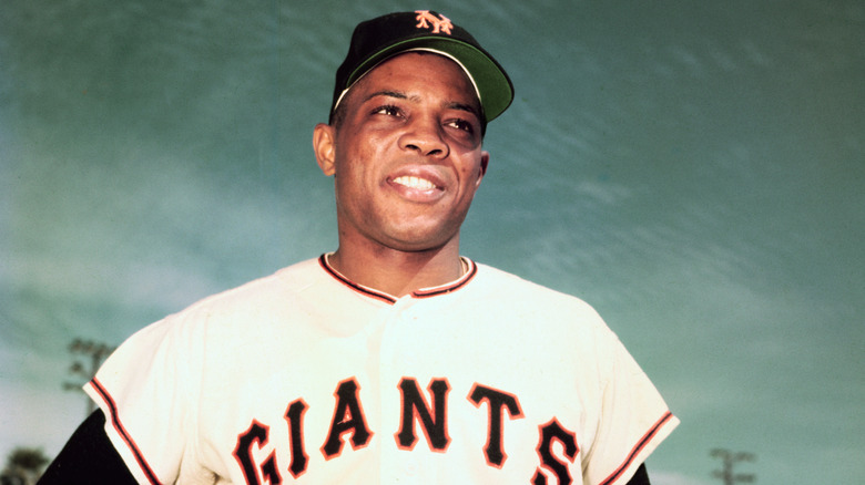 Willie Mays smiling