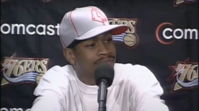 Allen Iverson during press conference