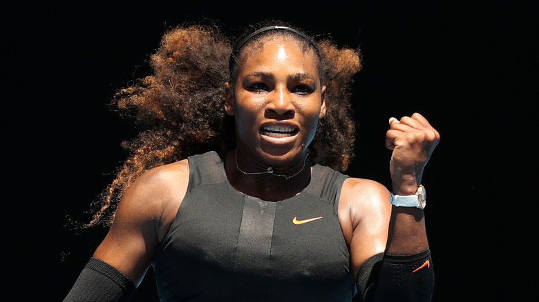 Serena Williams at the Australian Open in 2017