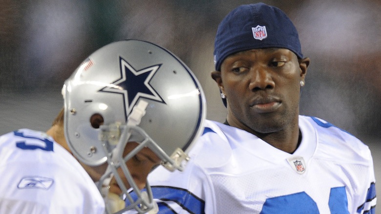 Tony Romo and Terrell Owens together on field