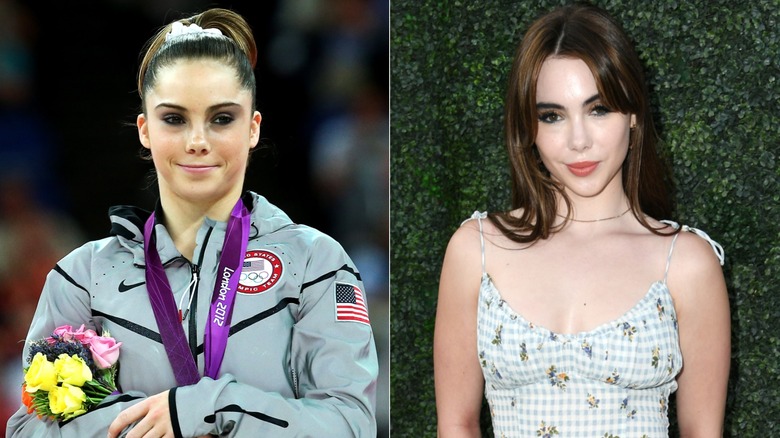 McKayla Maroney wearing hair up, down