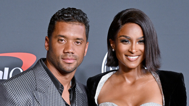 Ciara and Russell Wilson smiling