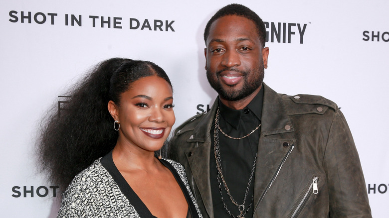 Gabrielle Union and Dwyane Wade smiling