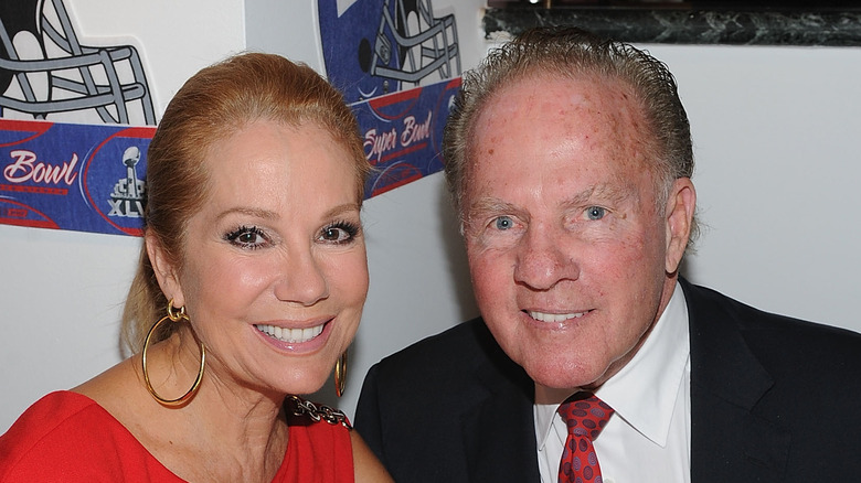 Kathie Lee Gifford and Frank Gifford smiling