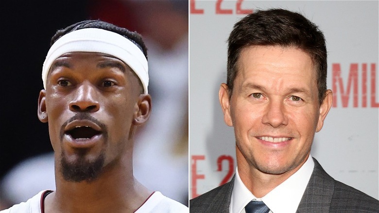 Jimmy Butler and Mark Wahlberg