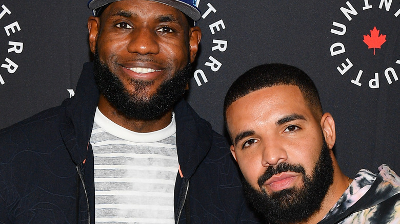 LeBron James with Drake