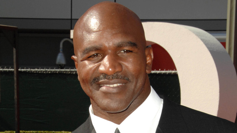 Evander Holyfield posing on at the ESPYs 