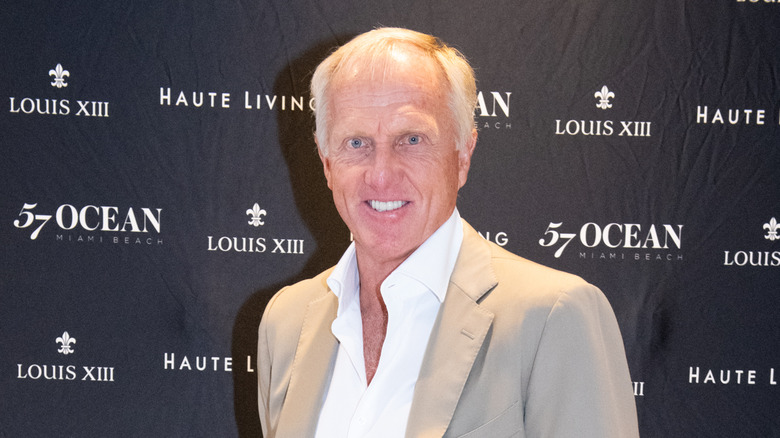 Greg Norman smiling