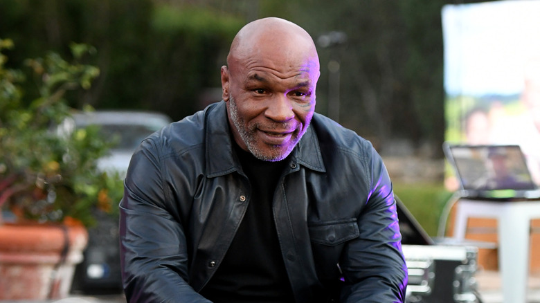 Mike Tyson smiling