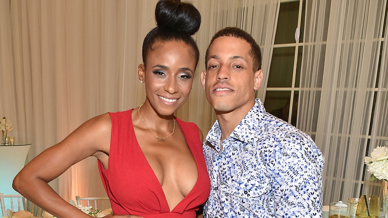 Miko Grimes and Brent Grimes posing 