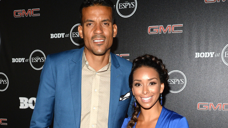 Matt Barnes and Gloria Govan posing together