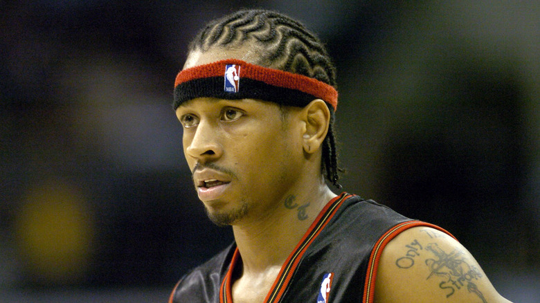 Allen Iverson wearing a headband