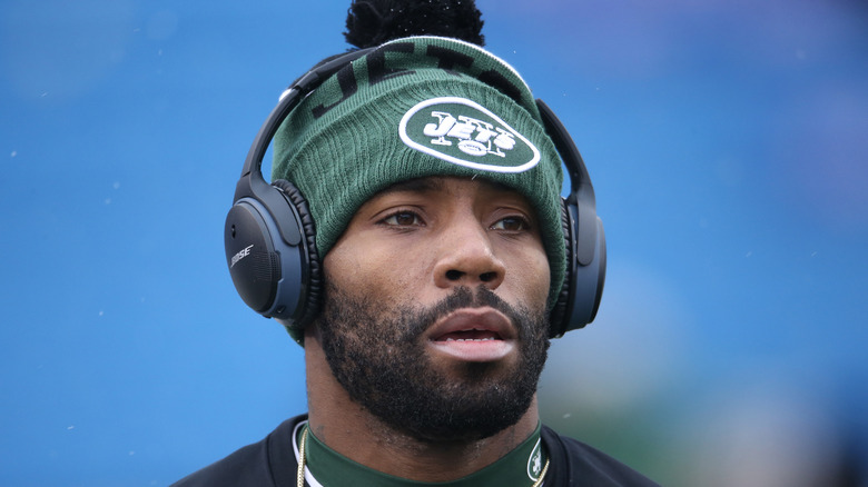 Antonio Cromartie wearing headphones