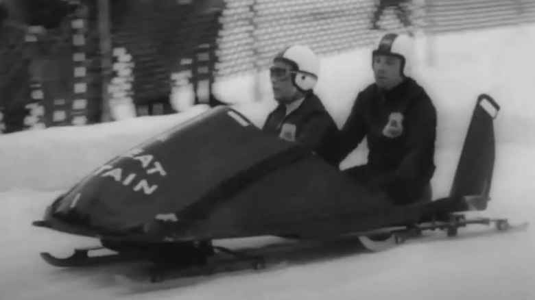 British bobsledders competing