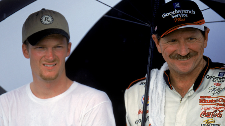 Dale Earnhardt Jr. and Sr.
