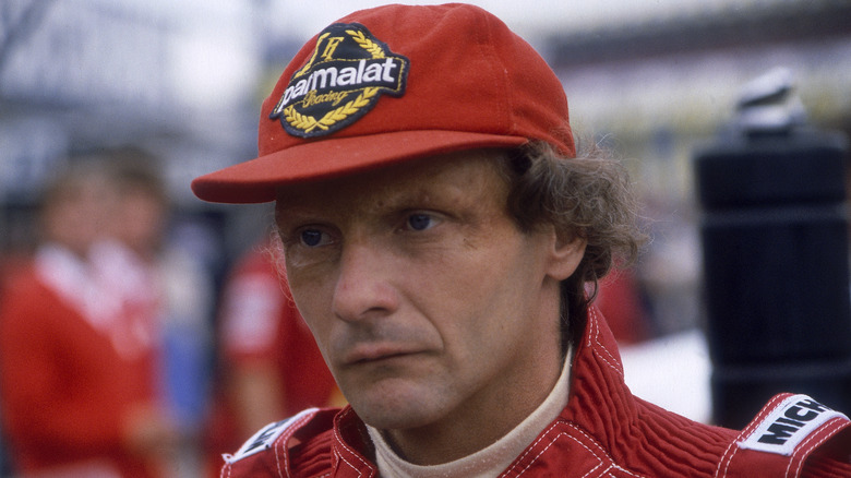 Niki Lauda staring