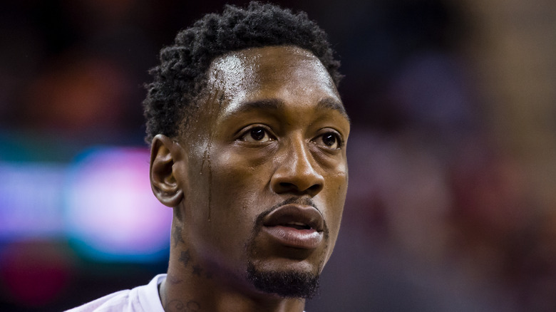 Larry Sanders sweating